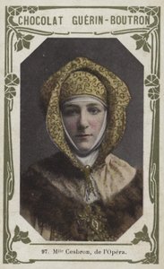 Matmazel Cesbron, de lOpera (renkli fotoğraf) by French School