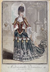 Matmazel Desmatins, Opera müzisyeni (şarkıcı) - gravür by French School