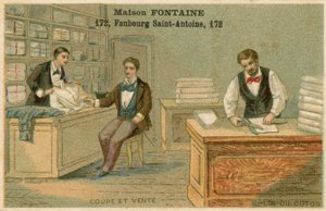 Maison Fontaine ticaret kartı by French School