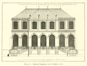 Maison dArgenson, rue de Valois, 10 numara by French School