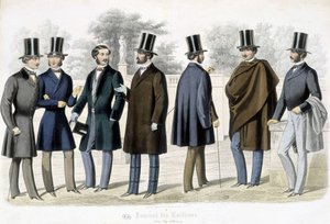 Erkek modeller, “” Terziler Dergisi”” by French School
