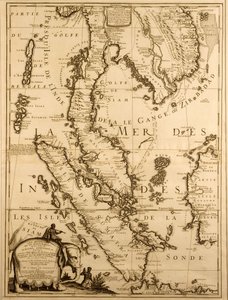 Güney Doğu Asya Haritası, 1687 (kağıt üzerine mürekkep)