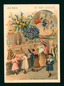 Mart ve Nisan (chromolitho) by French School