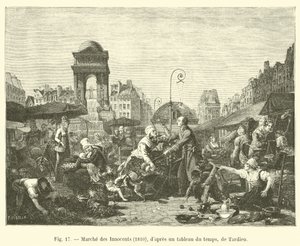 Marche des Innocents, 1810, bir zaman tablosundan sonra, Tardieu tarafından by French School
