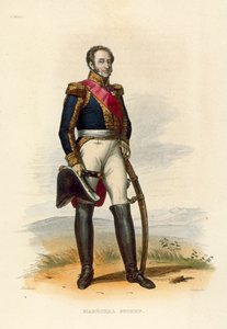 Marechal Suchet (renkli gravür) by French School