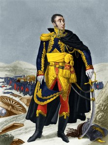 Marechal de Grouchy (renkli gravür) by French School