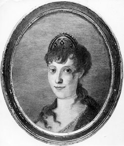 Maria Letizia Ramolino genç bir kadın olarak by French School