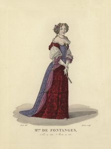 Marie Angelique de Scorailles, Fontanges Düşesi, Fransa Kralı XIV.Louis