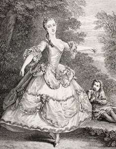 Marie Salle, 1875 (gravür) by French School