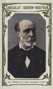 Marquis de Vogue, Academie Française (renkli fotoğraf) by French School