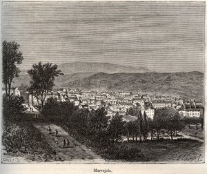 Marvejols - Lozere - Languedoc-Roussillon - V.-A. Malt Brown. 1884 by French School
