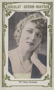 Mary Pickford (renkli fotoğraf) by French School