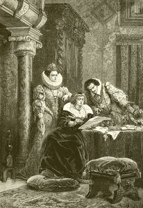 Mary de Medici, Concini ve Leonara Galigai by French School