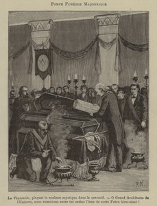 Masonik cenaze (gravür) by French School