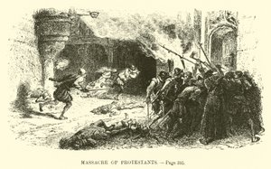 Protestanların Katliamı by French School