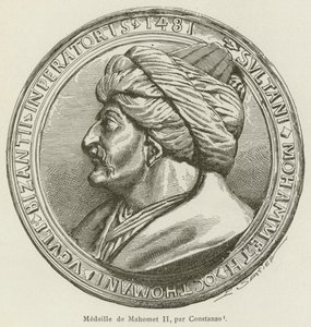 Mahomet II Madalyası, Constanzo tarafından (gravür) by French School