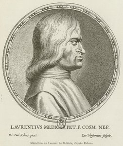 Laurent de Medicis Madalyası (gravür) by French School