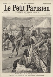 Etiyopya İmparatoru Menelik II, İtalyan ordusunun Birinci İtalya-Etiyopya Savaşı
