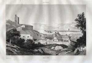 Messina - Messina - Sicilya - Sicilya - Sicilya - “İtalya Pitoresk”inden Gravür - İtalya