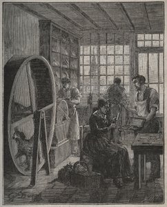 Metier ve zanaatkar: 19. yüzyılda ilde bir çatal-bıçak dükkanı. Adolphe BITARD