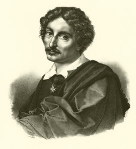 Michelangelo Merisi da Caravaggio, portre (gravür) by French School