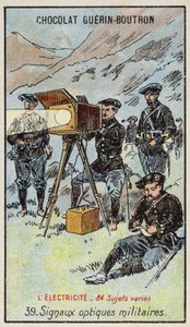 Askeri optik sinyaller (chromolitho) by French School