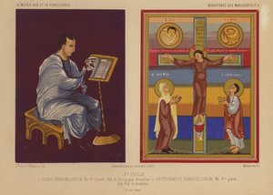 9. Yüzyıla ait tezhipli el yazmalarından minyatürler (chromolitho) by French School
