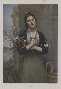 Mireille (renkli taş) by French School