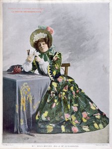 Mlle Le Normand rolünde Mlle Mily-Meyer, 1899 (tipogravür) by French School