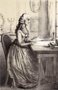 Madam Roland (1754 - 1793) - Alber Maurin'in "Fransız Devrimi Tarihi Galerisi"nde by French School