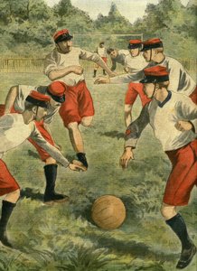 Orduda modern spor: ayak topu. Askeri bir futbol ragbi şampiyonasının oluşturulması. İlk maç, Regimental Athletic Sport Valmy ve Association alayı de C takımlarıyla, Bagatelle