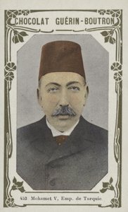 Mohamet V, Türkiye İmparatoru (renkli fotoğraf) by French School