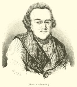 Moise Mendelssohn (gravür) by French School