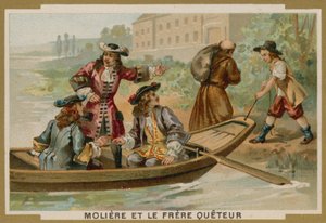 Moliere ve dilenci keşiş by French School