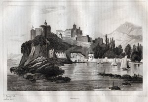 Monako - M. de Norvins, Ch. Nodier 1834-1836. by French School