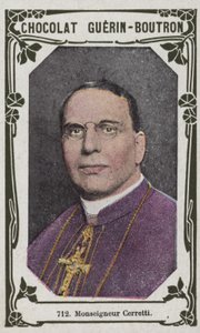 Monsenyör Cerretti (renkli fotoğraf) by French School