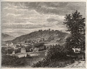 Montmedy - Meuse, Lorraine bölgesinde - VA Malt-Brown tarafından “La France illustrée: coğrafya, tarih, istatistiksel yönetim” de gravür. 1884 by French School