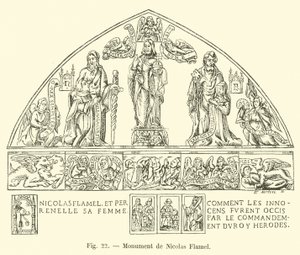 Nicolas Flamel Anıtı by French School