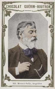 Mounet-Sully, trajedi (renkli fotoğraf) by French School