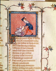 Ms 1126 f.66r The Violence of Kıskançlık, Roman de la Rose