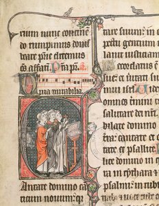 Ms 124 fol.98 Rahipler bir Zebur