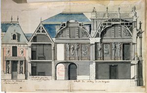 Ms 130736 Louis Le Vau tarafından inşa edilen Chateau de Versailles