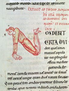 Ms 154 fol.137v Tarihselleştirilmiş ilk N, St. Jerome