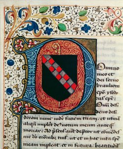 Ms 167 fol.69, Clairvaux ailesinin armasını betimleyen tarihi başlangıç 