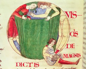 Ms 173 fol.92v Papa Gregory the Great, Burgonya Okulu tarafından Moralia in Job