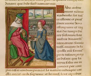 Ms 17 The Queen of Sheba, Vie des Femmes Celebres