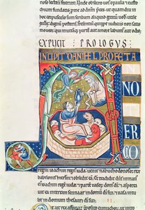 Ms 1 fol.185v Souvigny İncilinden Daniel
