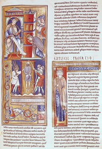 Ms 1 fol.284r Esther ve Ahasuerus ve Haman