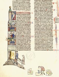 Ms 21 f.167v Kule Yapımı by French School