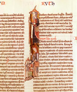 Ms 21 fol.97 Ruth ve Boaz, İncil